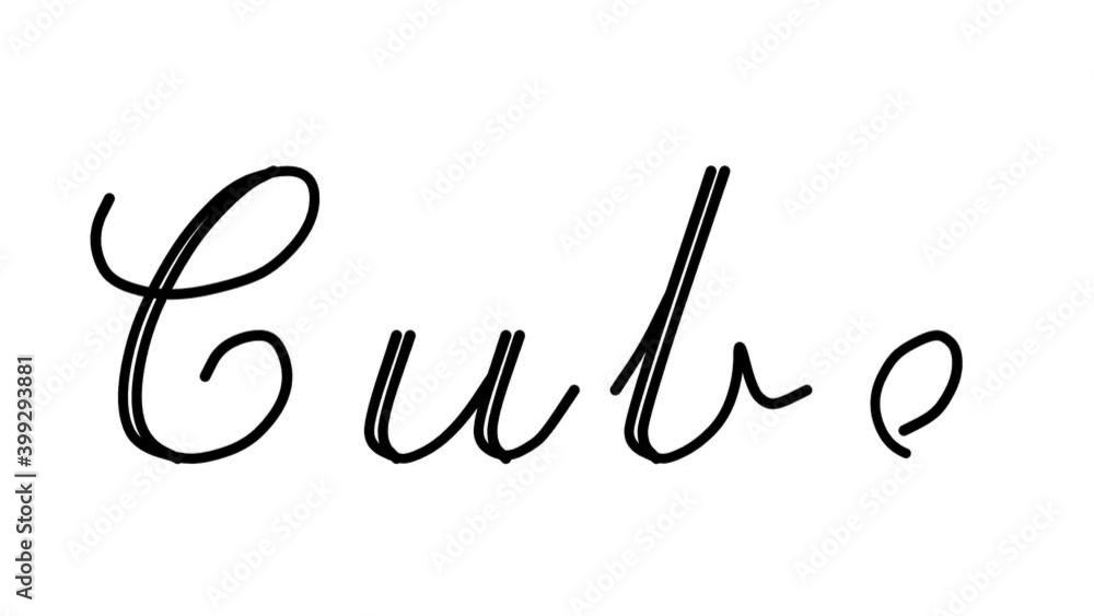 Cube Decorative Handwriting Animation in Six Cursive and Gothic Fonts Cube Decorative Handwriting Animation in Six Cursive and Gothic Fonts
