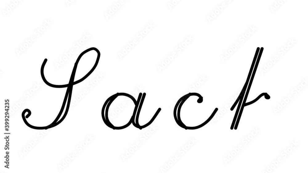 Sack Decorative Handwriting Animation in Six Cursive and Gothic Fonts Sack Decorative Handwriting Animation in Six Cursive and Gothic Fonts