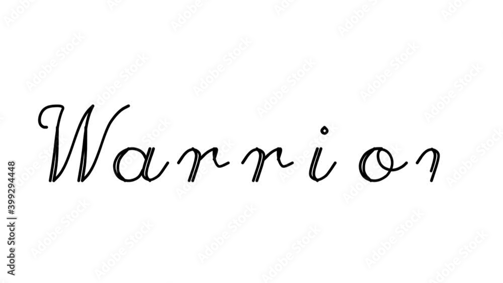Warrior Decorative Handwriting Animation in Six Cursive and Gothic Fonts Warrior Decorative Handwriting Animation in Six Cursive and Gothic Fonts