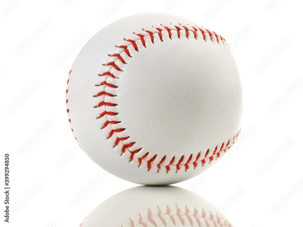 Isolated Baseball on white Background Isolated Baseball on white Background