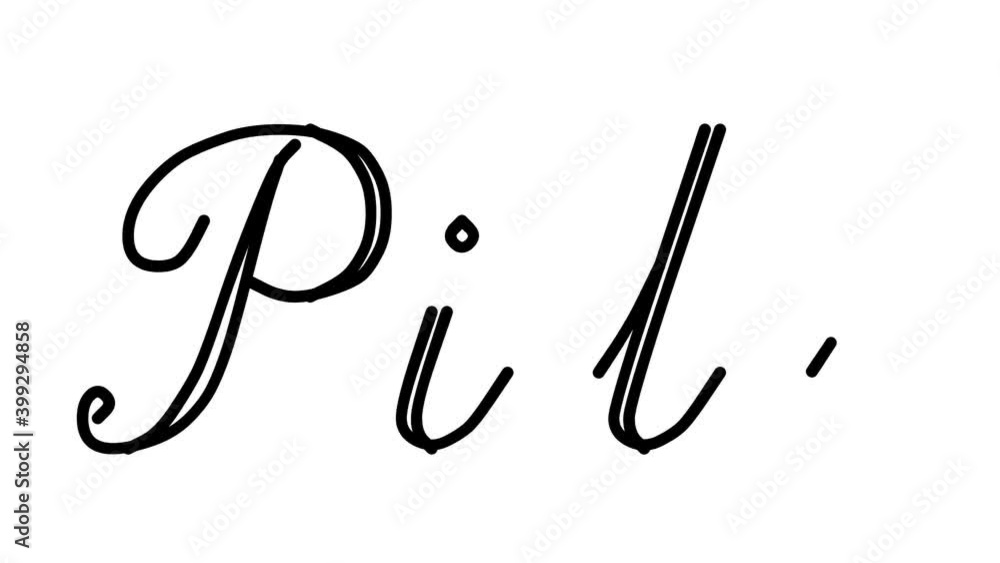 Pill Decorative Handwriting Animation in Six Cursive and Gothic Fonts Pill Decorative Handwriting Animation in Six Cursive and Gothic Fonts