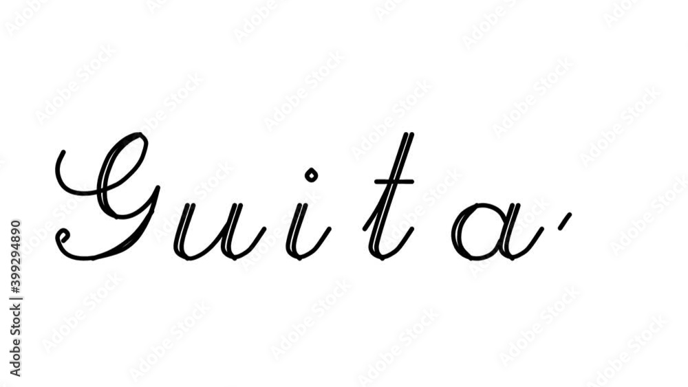 Guitar Decorative Handwriting Animation in Six Cursive and Gothic Fonts Guitar Decorative Handwriting Animation in Six Cursive and Gothic Fonts