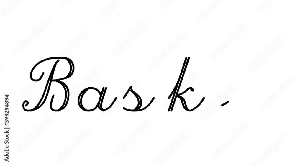 Basket Decorative Handwriting Animation in Six Cursive and Gothic Fonts Basket Decorative Handwriting Animation in Six Cursive and Gothic Fonts