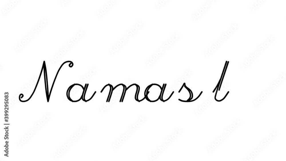 Namaste Decorative Handwriting Animation in Six Cursive and Gothic Fonts Namaste Decorative Handwriting Animation in Six Cursive and Gothic Fonts