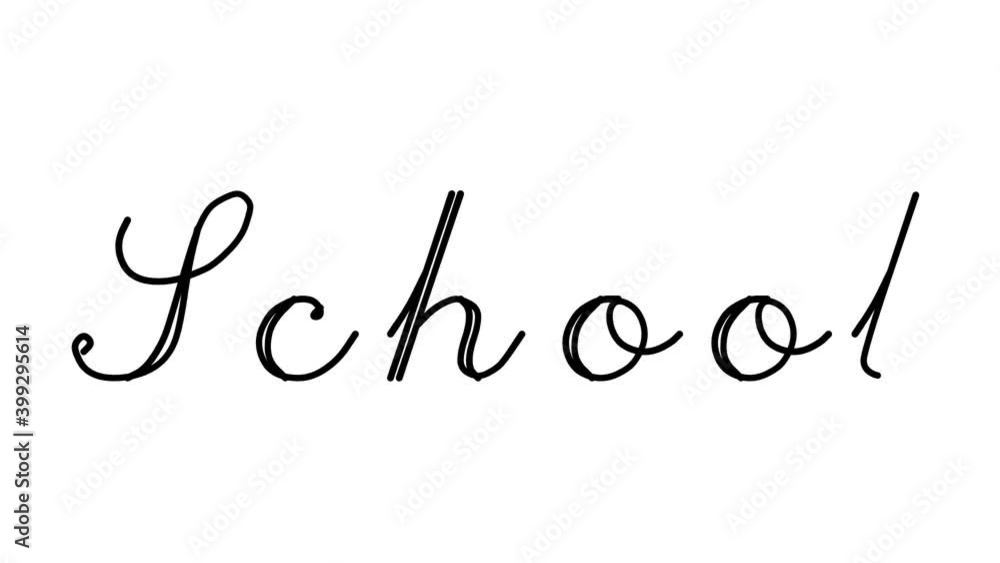 School Decorative Handwriting Animation in Six Cursive and Gothic Fonts School Decorative Handwriting Animation in Six Cursive and Gothic Fonts