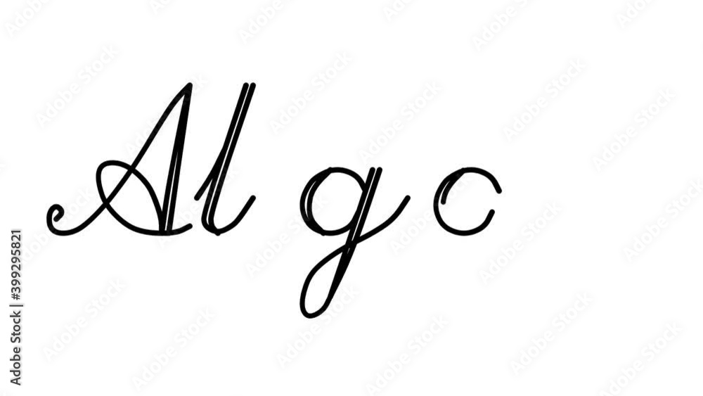 Algae Decorative Handwriting Animation in Six Cursive and Gothic Fonts Algae Decorative Handwriting Animation in Six Cursive and Gothic Fonts