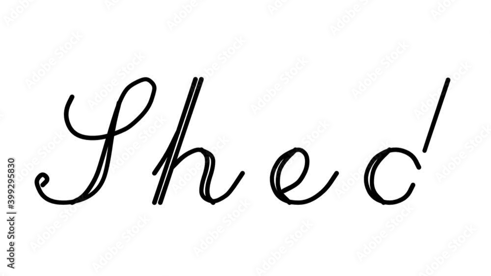 Shed Decorative Handwriting Animation in Six Cursive and Gothic Fonts Shed Decorative Handwriting Animation in Six Cursive and Gothic Fonts