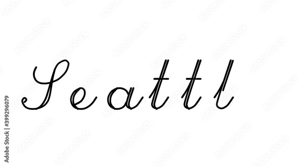 Seattle Decorative Handwriting Animation in Six Cursive and Gothic Fonts Seattle Decorative Handwriting Animation in Six Cursive and Gothic Fonts