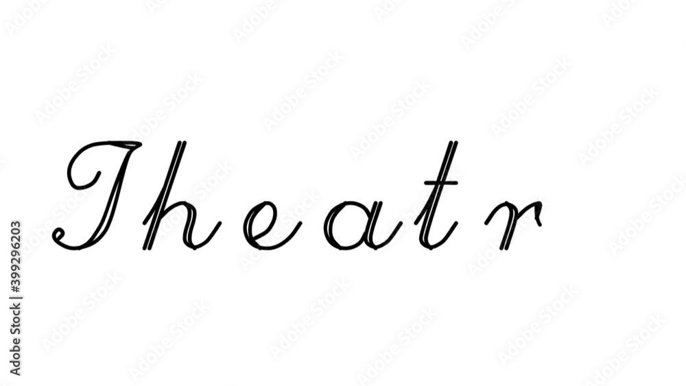 Theatre Decorative Handwriting Animation in Six Cursive and Gothic Fonts Theatre Decorative Handwriting Animation in Six Cursive and Gothic Fonts
