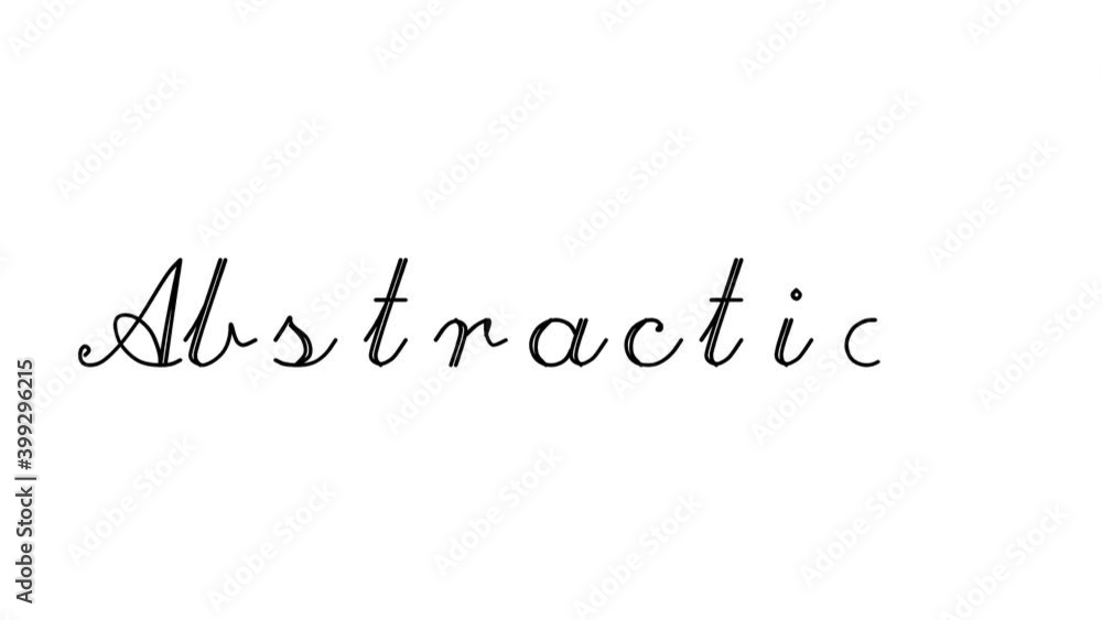 Abstraction Decorative Handwriting Animation in Six Cursive and Gothic Fonts Abstraction Decorative Handwriting Animation in Six Cursive and Gothic Fonts