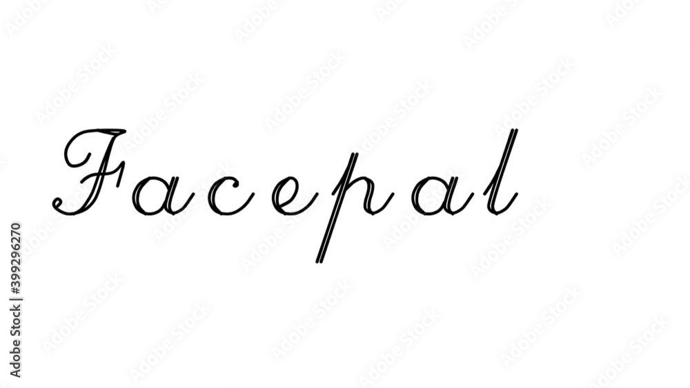 Facepalm Decorative Handwriting Animation in Six Cursive and Gothic Fonts Facepalm Decorative Handwriting Animation in Six Cursive and Gothic Fonts