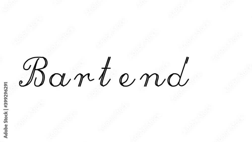 Bartender Decorative Handwriting Animation in Six Cursive and Gothic Fonts Bartender Decorative Handwriting Animation in Six Cursive and Gothic Fonts