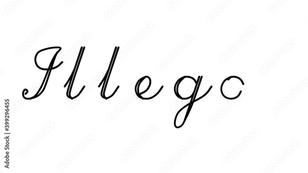 Illegal Decorative Handwriting Animation in Six Cursive and Gothic Fonts Illegal Decorative Handwriting Animation in Six Cursive and Gothic Fonts