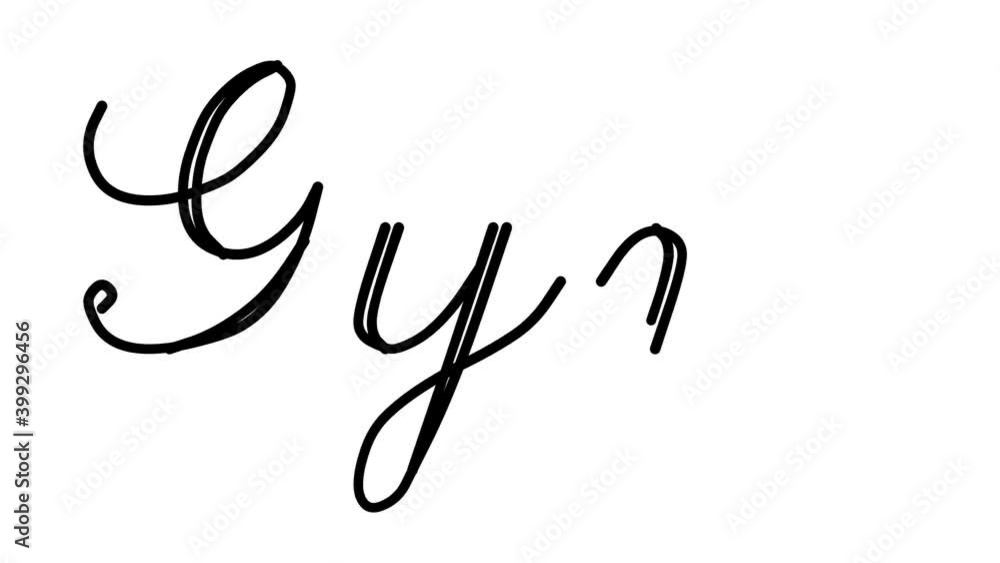 Gym Decorative Handwriting Animation in Six Cursive and Gothic Fonts Gym Decorative Handwriting Animation in Six Cursive and Gothic Fonts