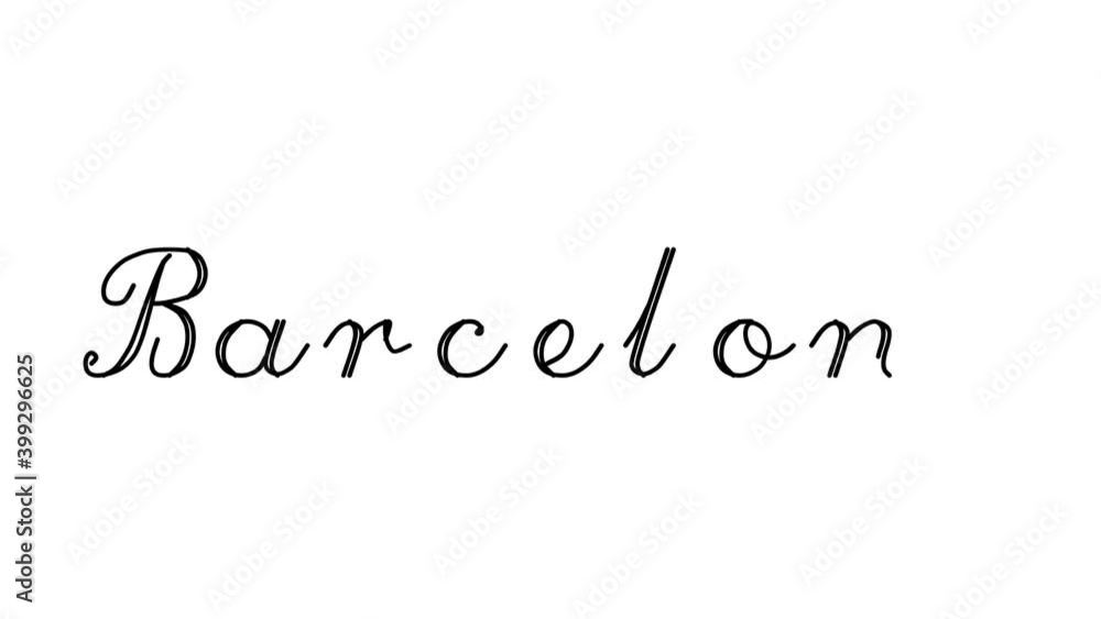 Barcelona Decorative Handwriting Animation in Six Cursive and Gothic Fonts Barcelona Decorative Handwriting Animation in Six Cursive and Gothic Fonts
