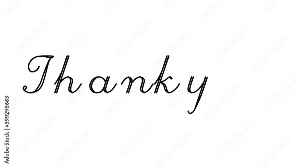 Thankyou Decorative Handwriting Animation in Six Cursive and Gothic Fonts Thankyou Decorative Handwriting Animation in Six Cursive and Gothic Fonts