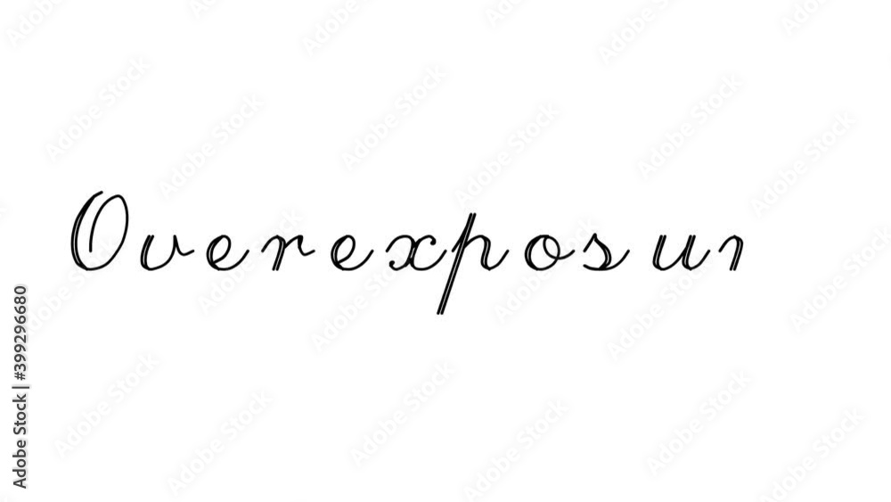 Overexposure Decorative Handwriting Animation in Six Cursive and Gothic Fonts Overexposure Decorative Handwriting Animation in Six Cursive and Gothic Fonts