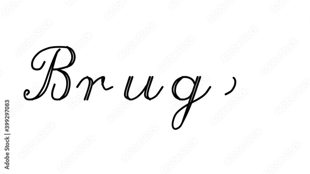 Bruges Decorative Handwriting Animation in Six Cursive and Gothic Fonts Bruges Decorative Handwriting Animation in Six Cursive and Gothic Fonts
