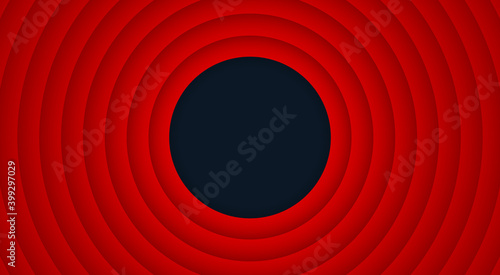 Retro cartoon background with red circles. Vector illustration