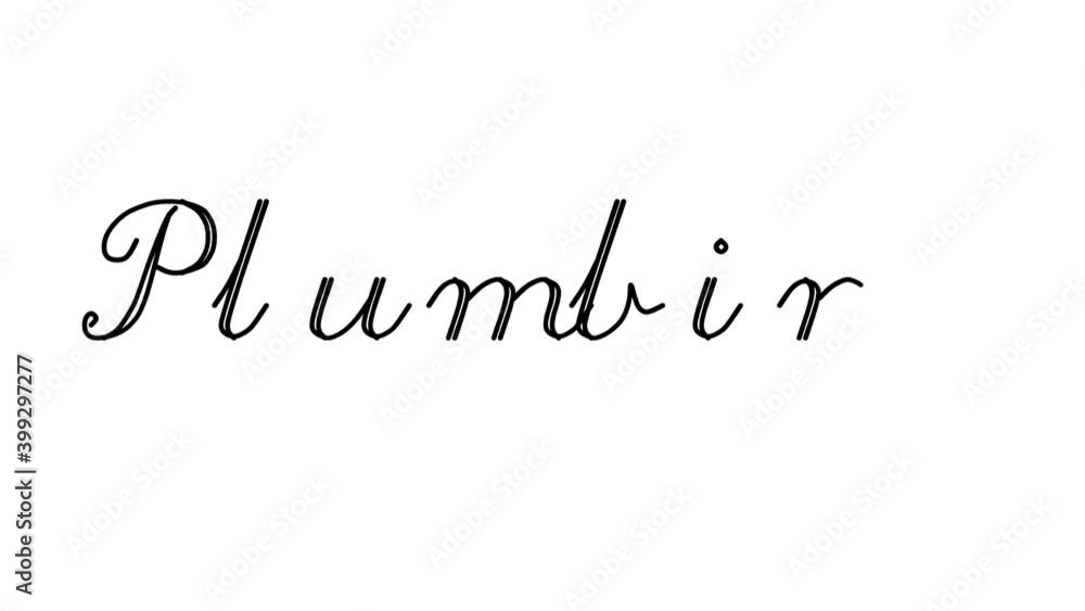 Plumbing Decorative Handwriting Animation in Six Cursive and Gothic Fonts Plumbing Decorative Handwriting Animation in Six Cursive and Gothic Fonts