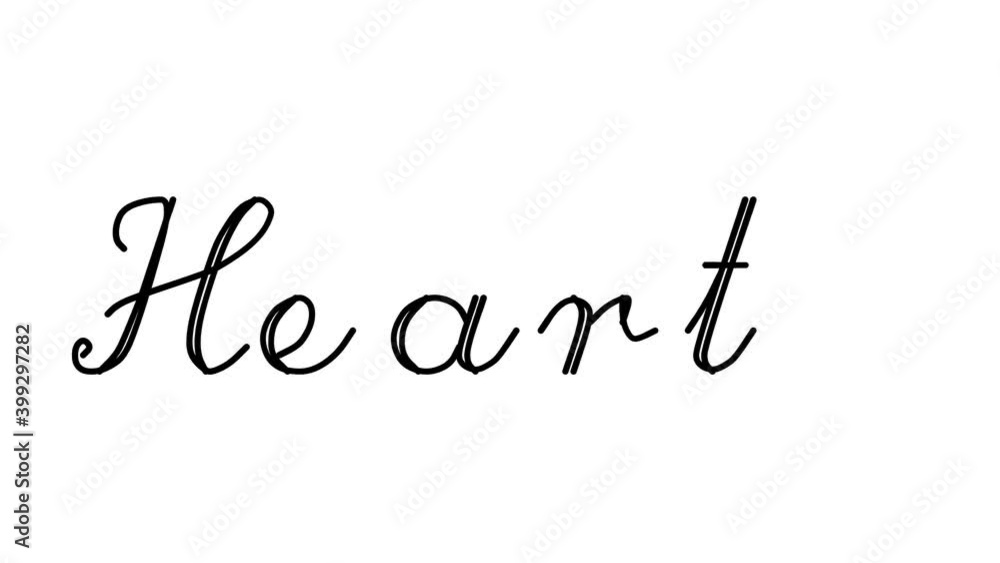 Hearth Decorative Handwriting Animation in Six Cursive and Gothic Fonts Hearth Decorative Handwriting Animation in Six Cursive and Gothic Fonts