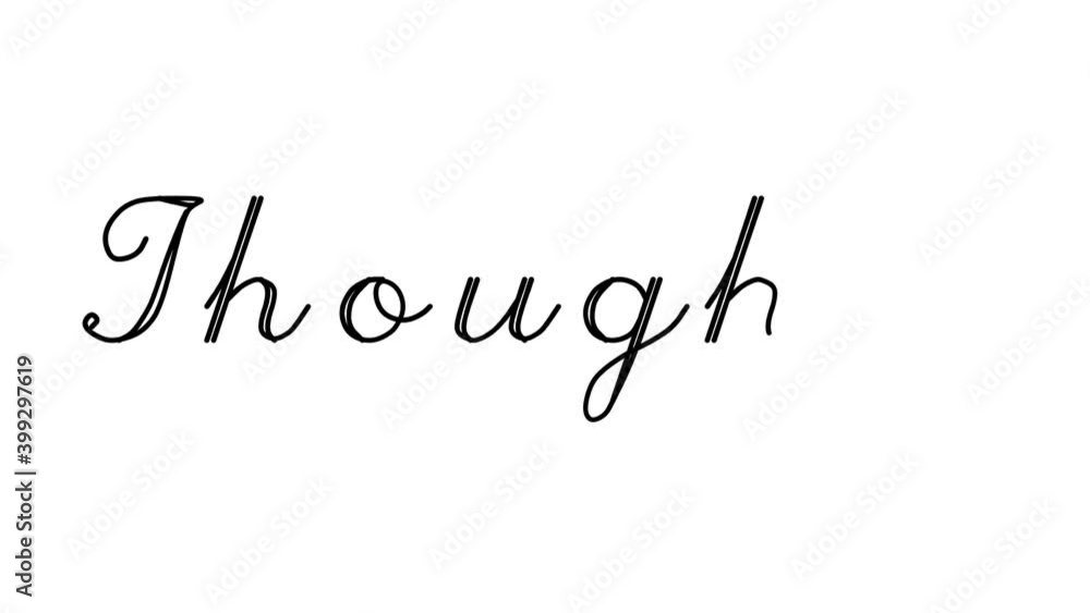 Thoughts Decorative Handwriting Animation in Six Cursive and Gothic Fonts Thoughts Decorative Handwriting Animation in Six Cursive and Gothic Fonts