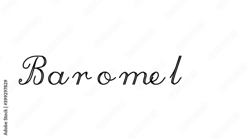 Barometer Decorative Handwriting Animation in Six Cursive and Gothic Fonts Barometer Decorative Handwriting Animation in Six Cursive and Gothic Fonts