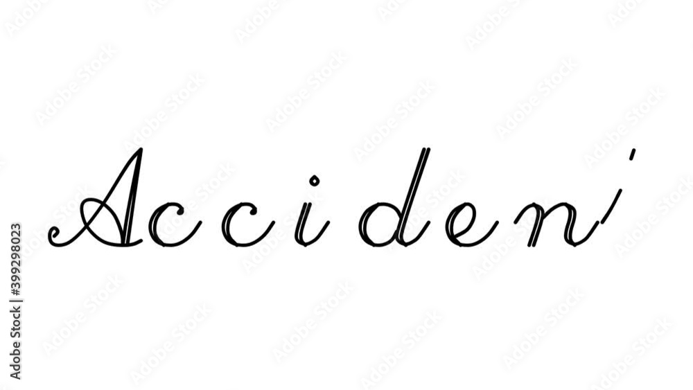 Accident Decorative Handwriting Animation in Six Cursive and Gothic Fonts Accident Decorative Handwriting Animation in Six Cursive and Gothic Fonts