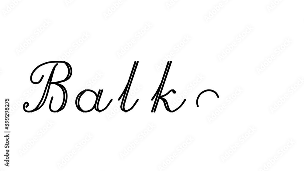 Balkan Decorative Handwriting Animation in Six Cursive and Gothic Fonts Balkan Decorative Handwriting Animation in Six Cursive and Gothic Fonts