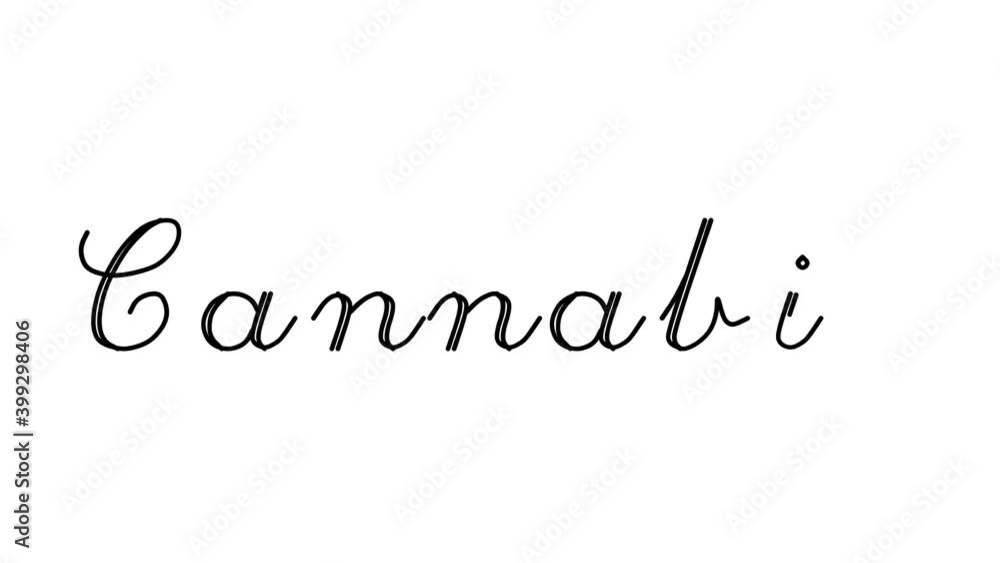 Cannabis Decorative Handwriting Animation in Six Cursive and Gothic Fonts Cannabis Decorative Handwriting Animation in Six Cursive and Gothic Fonts