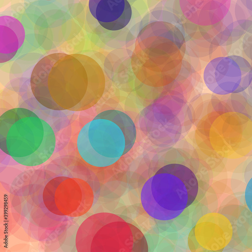 Colorful abstract background with colorful circles