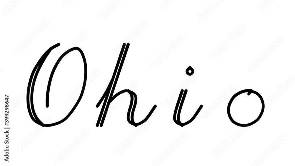 Ohio Decorative Handwriting Animation in Six Cursive and Gothic Fonts Ohio Decorative Handwriting Animation in Six Cursive and Gothic Fonts