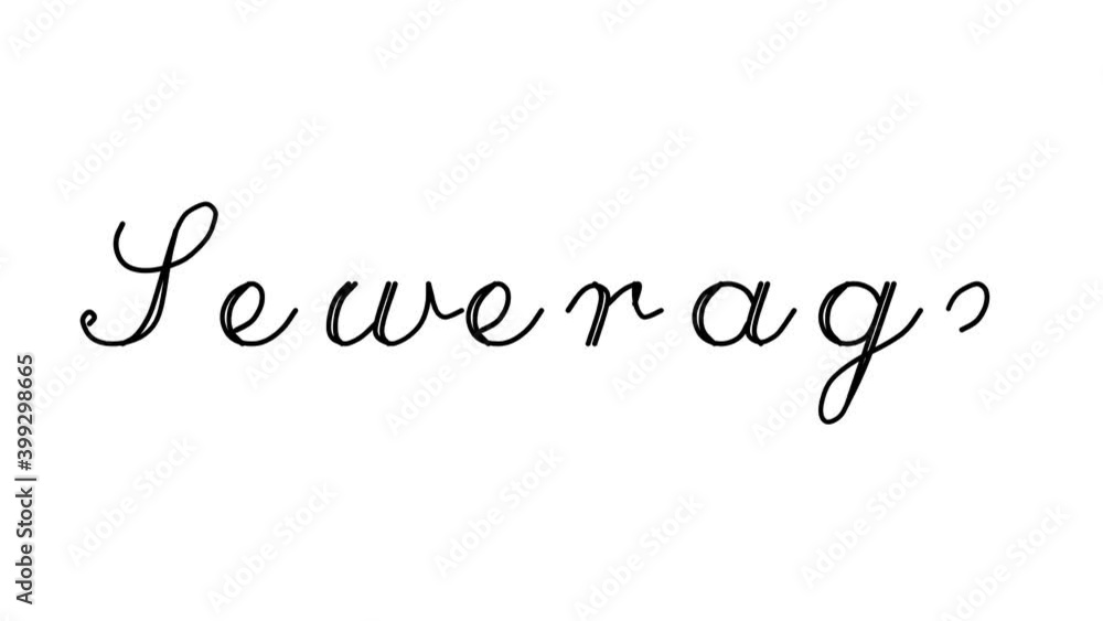 Sewerage Decorative Handwriting Animation in Six Cursive and Gothic Fonts Sewerage Decorative Handwriting Animation in Six Cursive and Gothic Fonts
