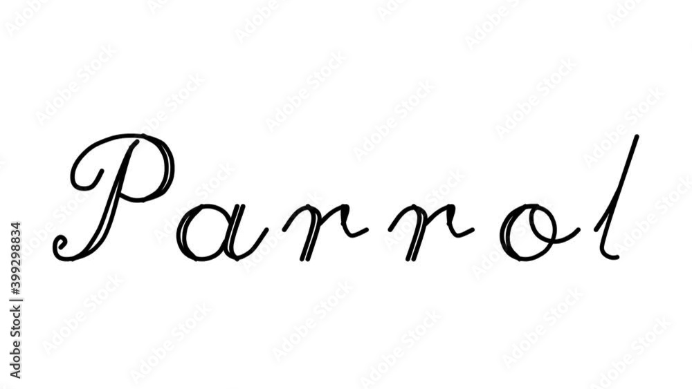 Parrot Decorative Handwriting Animation in Six Cursive and Gothic Fonts Parrot Decorative Handwriting Animation in Six Cursive and Gothic Fonts