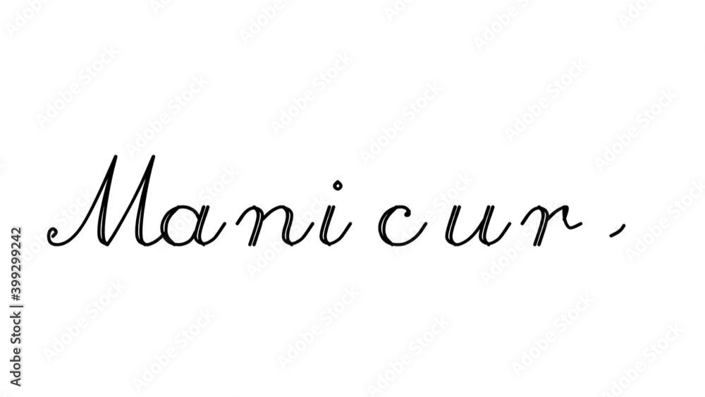 Manicure Decorative Handwriting Animation in Six Cursive and Gothic Fonts Manicure Decorative Handwriting Animation in Six Cursive and Gothic Fonts
