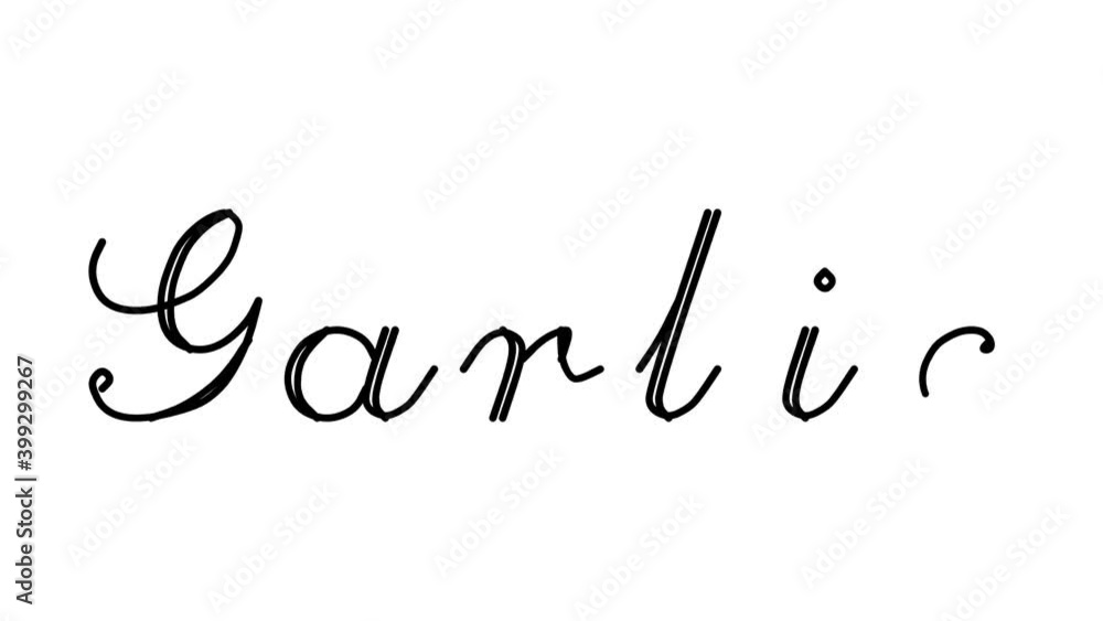 Garlic Decorative Handwriting Animation in Six Cursive and Gothic Fonts Garlic Decorative Handwriting Animation in Six Cursive and Gothic Fonts