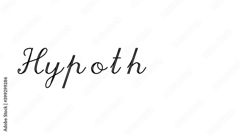 Hypothesis Decorative Handwriting Animation in Six Cursive and Gothic Fonts Hypothesis Decorative Handwriting Animation in Six Cursive and Gothic Fonts