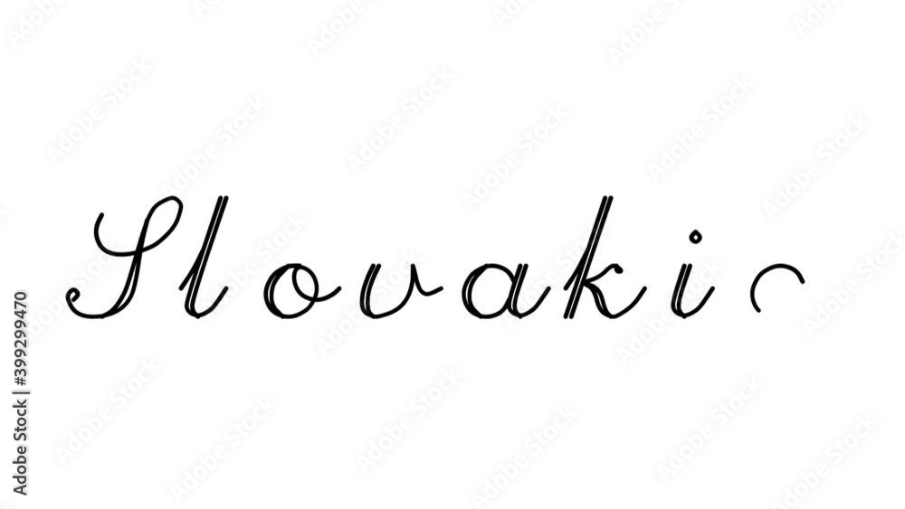 Slovakia Decorative Handwriting Animation in Six Cursive and Gothic Fonts Slovakia Decorative Handwriting Animation in Six Cursive and Gothic Fonts