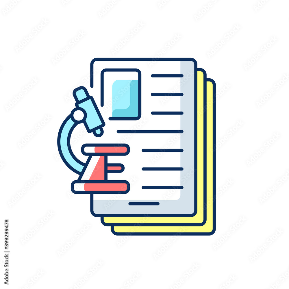 Diagnostic test RGB color icon. Examining, assessing and diagnosing illnesses and conditions in patients. Laboratory diagnostic services. Direct-to-patient healthcare. Isolated vector illustration Diagnostic test RGB color icon. Examining, assessing and diagnosing illnesses and conditions in patients. Laboratory diagnostic services. Direct-to-patient healthcare. Isolated vector illustration