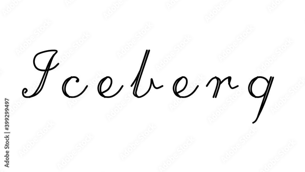 Iceberg Decorative Handwriting Animation in Six Cursive and Gothic Fonts Iceberg Decorative Handwriting Animation in Six Cursive and Gothic Fonts