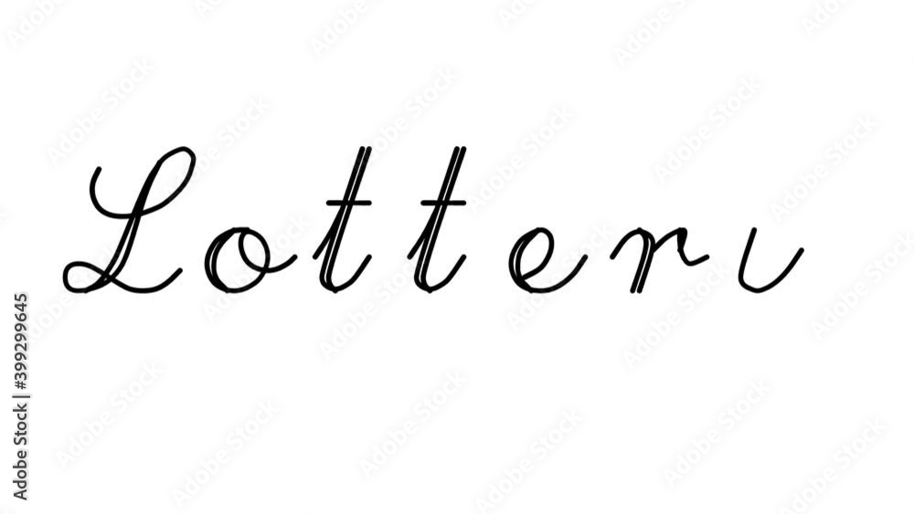 Lottery Decorative Handwriting Animation in Six Cursive and Gothic Fonts Lottery Decorative Handwriting Animation in Six Cursive and Gothic Fonts