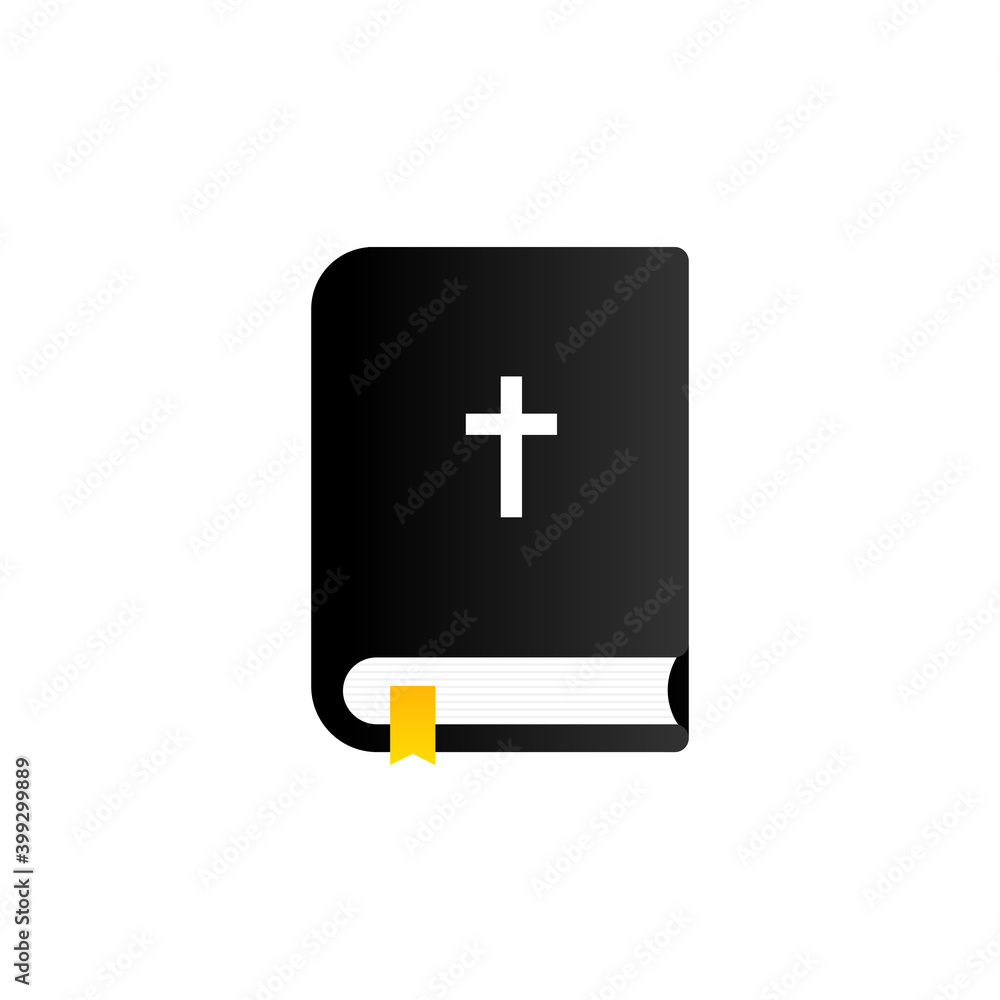 Fototapeta premium Bible icon. Holy Scripture. Christian concept. Vector on isolated white background. EPS 10