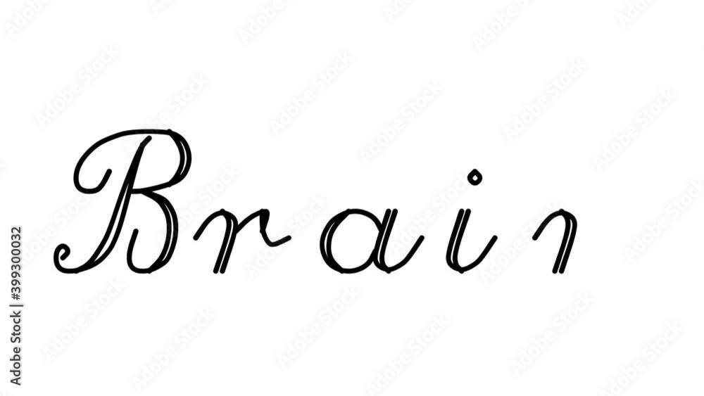 Brain Decorative Handwriting Animation in Six Cursive and Gothic Fonts Brain Decorative Handwriting Animation in Six Cursive and Gothic Fonts