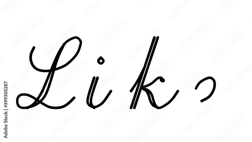 Like Decorative Handwriting Animation in Six Cursive and Gothic Fonts