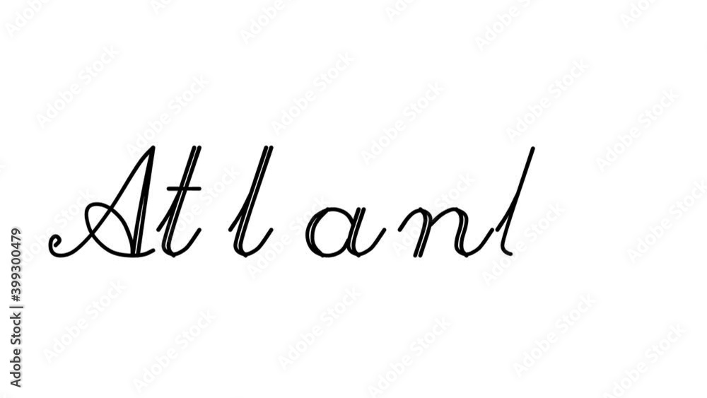 Atlanta Decorative Handwriting Animation in Six Cursive and Gothic Fonts Atlanta Decorative Handwriting Animation in Six Cursive and Gothic Fonts