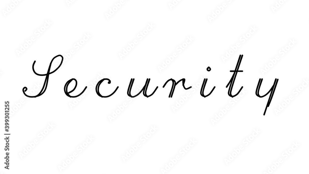 Security Decorative Handwriting Animation in Six Cursive and Gothic Fonts Security Decorative Handwriting Animation in Six Cursive and Gothic Fonts