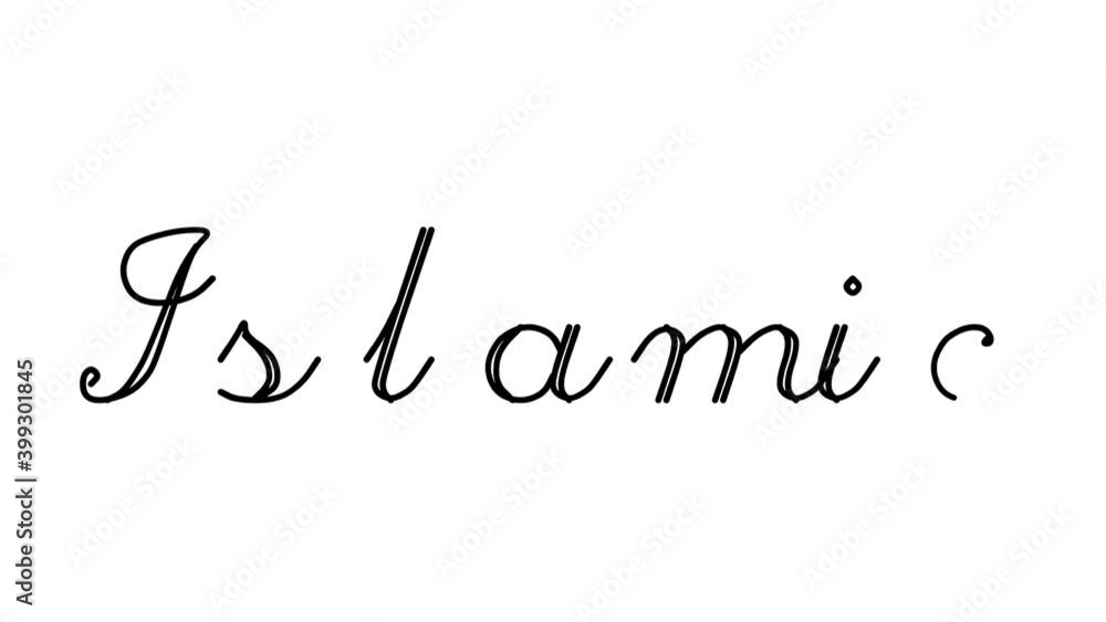 Islamic Decorative Handwriting Animation in Six Cursive and Gothic Fonts Islamic Decorative Handwriting Animation in Six Cursive and Gothic Fonts