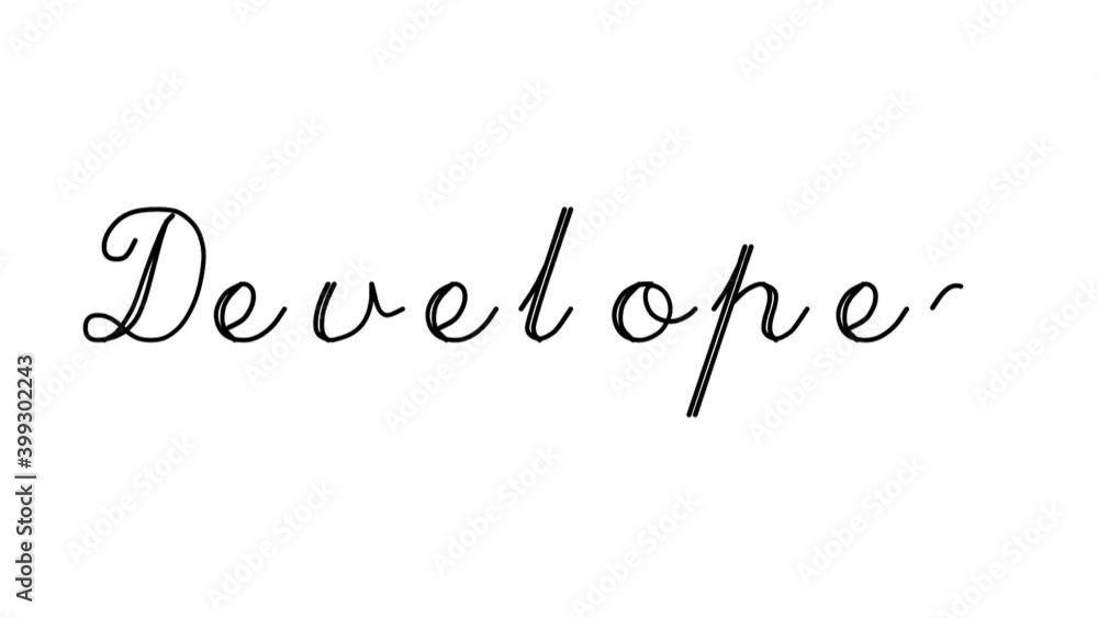 Developer Decorative Handwriting Animation in Six Cursive and Gothic Fonts Developer Decorative Handwriting Animation in Six Cursive and Gothic Fonts