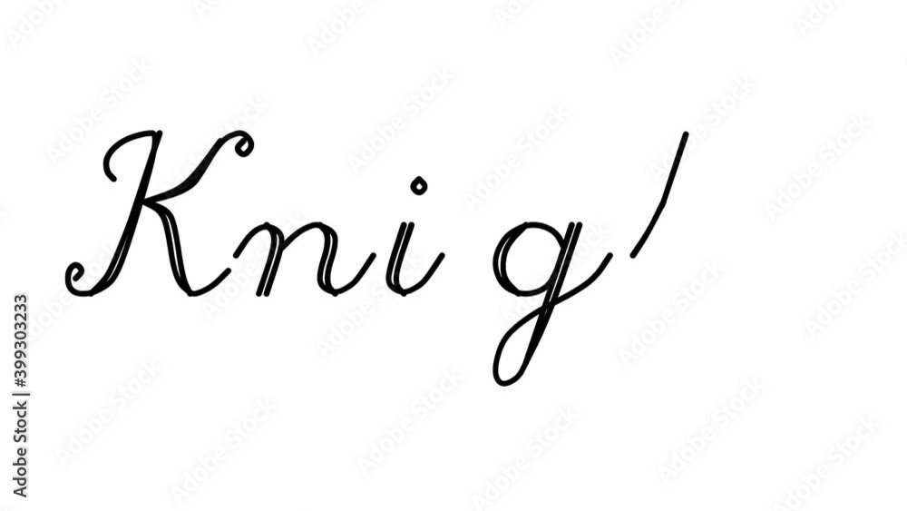 Knight Decorative Handwriting Animation in Six Cursive and Gothic Fonts Knight Decorative Handwriting Animation in Six Cursive and Gothic Fonts