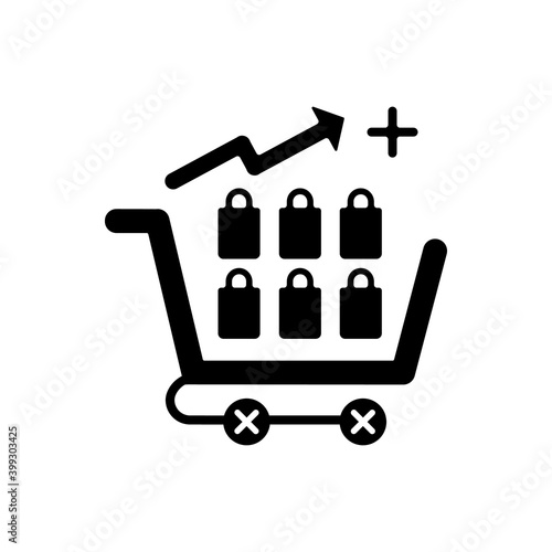 Overconsumption black glyph icon. Resource use has outpaced sustainable capacity of ecosystem. People damaging earth resourses. Silhouette symbol on white space. Vector isolated illustration